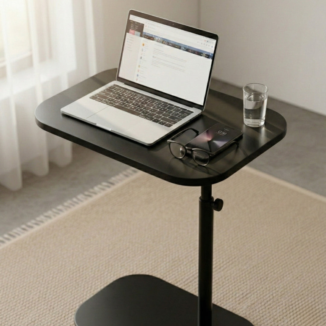 Height Adjustable C-Shaped Side Table