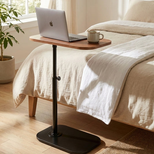 Height Adjustable C-Shaped Side Table
