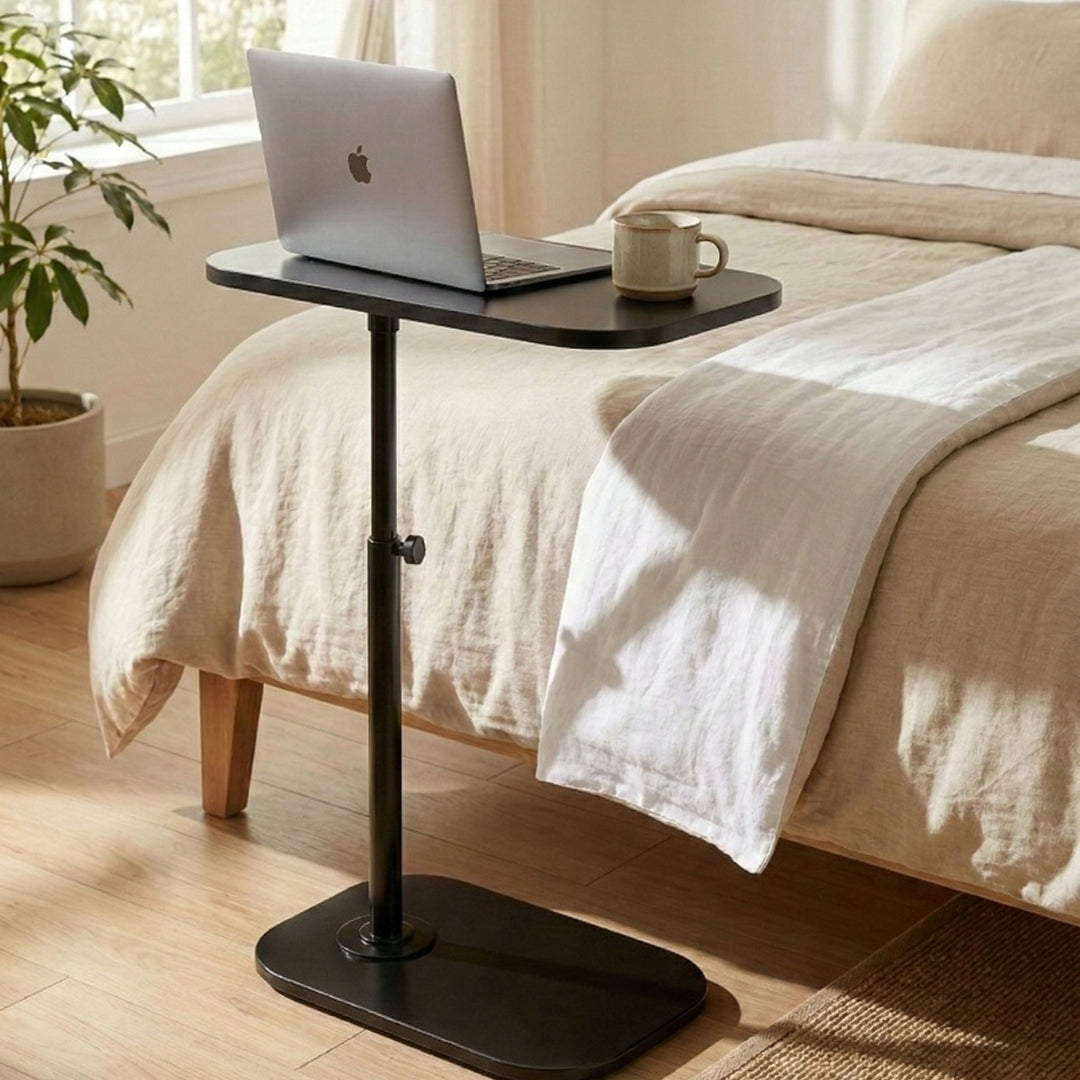 Height Adjustable C-Shaped Side Table