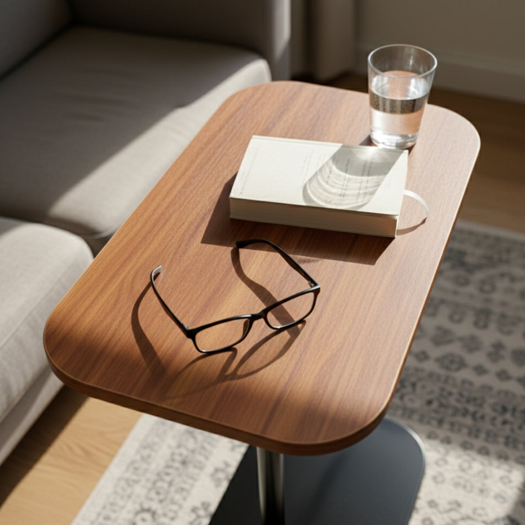 Height Adjustable C-Shaped Side Table